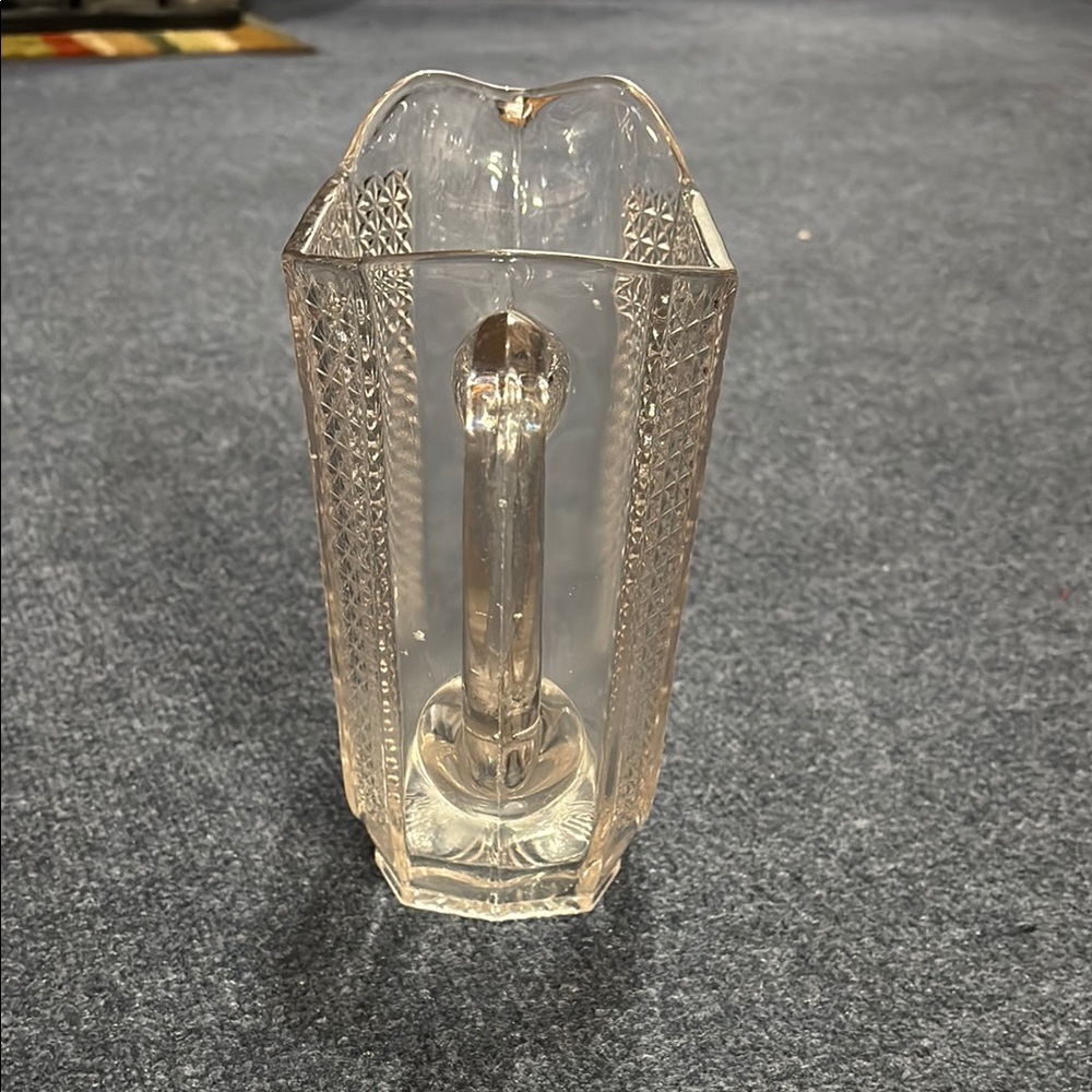 Vintage pressed glass pitcher - Picture 3 of 5